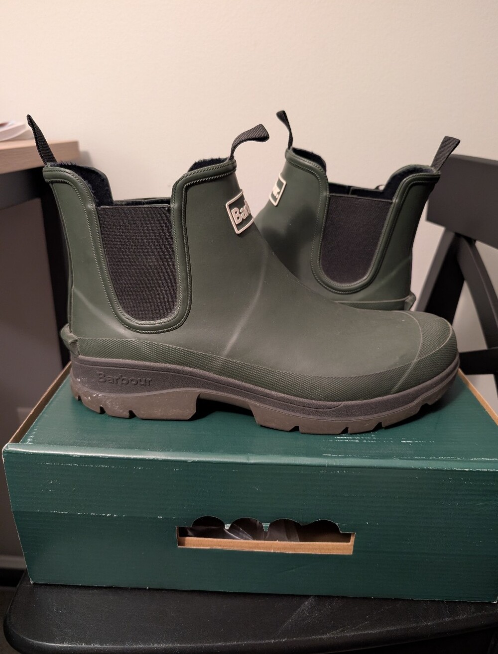 Men's Barbour Nimbus Rainboots (Olive)